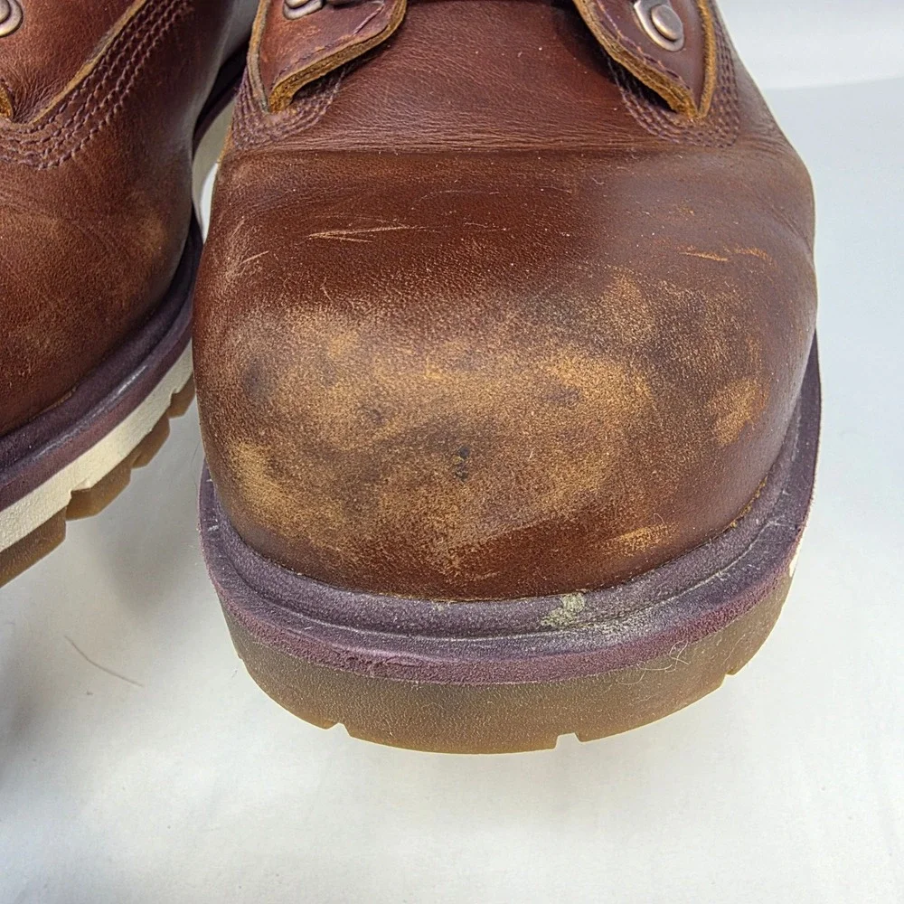 Timberland Waterproof Hiking Boots Mens 9.5 A2BZD Brown Leather ReBOTL Good